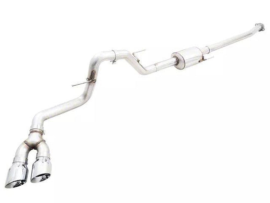 AWE 0FG Single Exhaust System with Chrome Silver Tips; Side Exit - Mullet Racing Performance