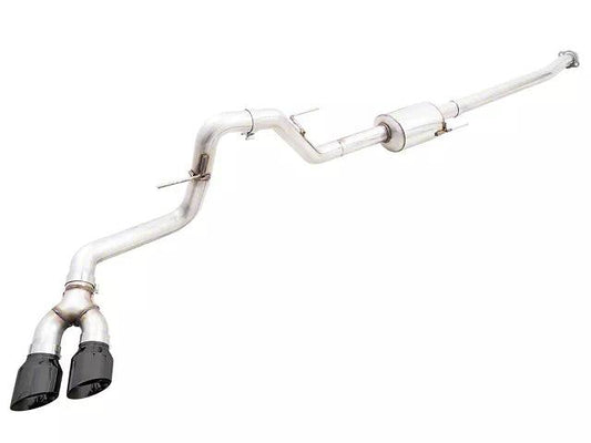 AWE 0FG Single Exhaust System with Diamond Black Tips; Side Exit - Mullet Racing Performance
