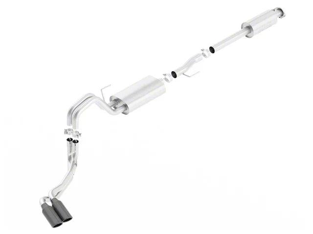 Borla S-Type Dual Exhaust System with Black Chrome Tips; Same Side Exit - Mullet Racing Performance