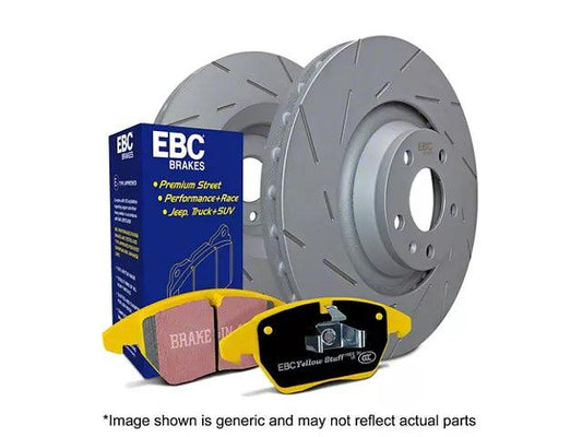 EBC Brakes Stage 9 Yellowstuff Brake Rotor and Pad Kit; Rear - Mullet Racing Performance