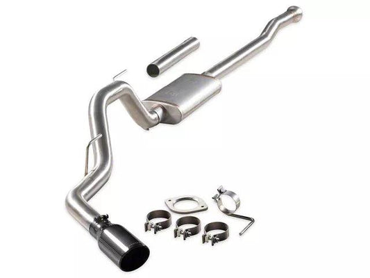 Flowmaster Signature Series Single Exhaust System with Black Chrome Tip; Side Exit - Mullet Racing Performance
