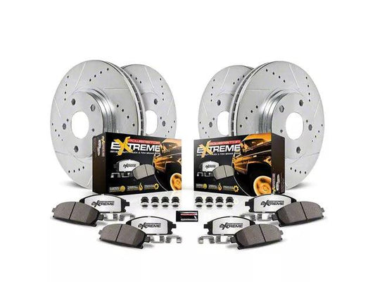 PowerStop Z36 Extreme Truck and Tow 6-Lug Brake Rotor and Pad Kit; Front and Rear - Mullet Racing Performance
