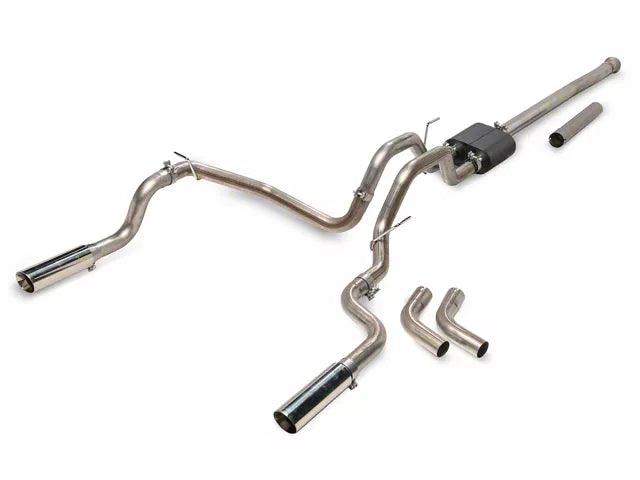 C&L Proven Ground Series Dual Exhaust System with Polished Tips; Side/Rear Exit - Mullet Racing Performance