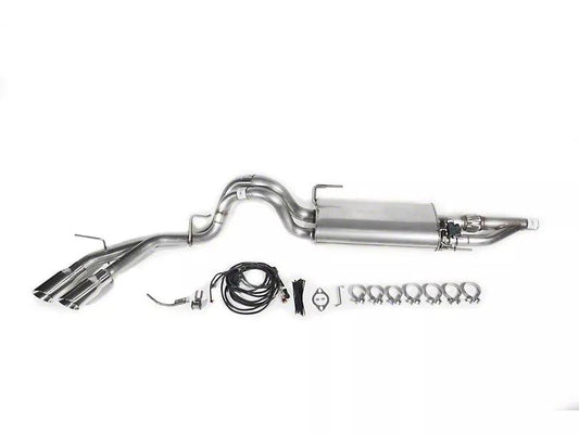 Roush Active-Ready Single Exhaust System with Polished Tips; Side Exit - Mullet Racing Performance