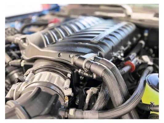 Whipple Gen 6 3.0L Intercooled Supercharger Kit with 3-Year/36K Mile Powertrain Warranty; Black; Stage 1 - Mullet Racing Performance